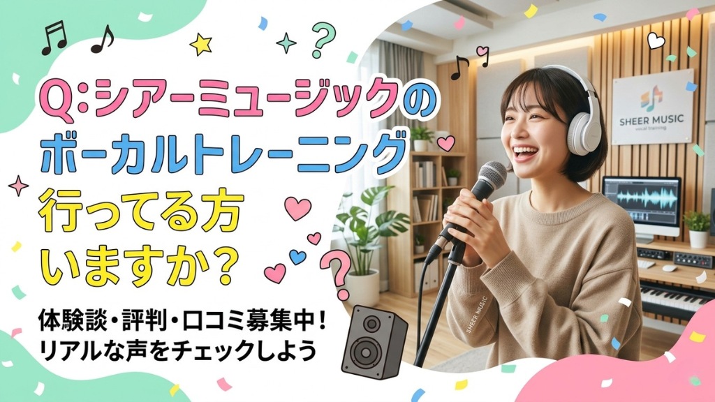 Q4:シアーミュージックのボーカルトレーニング行ってる方いますか？