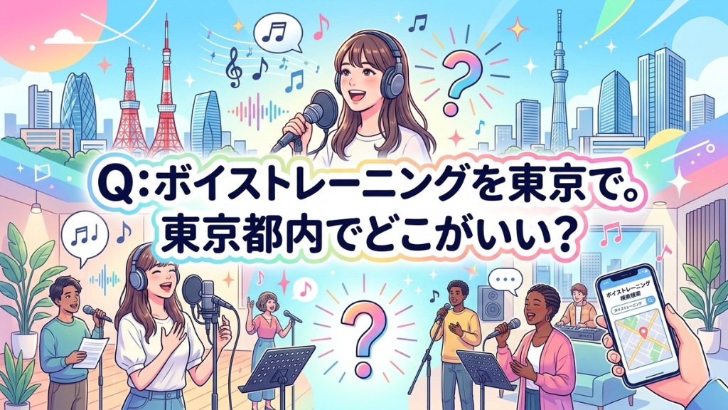 Q5:ボイストレーニングを東京で。東京都内でどこがいい？