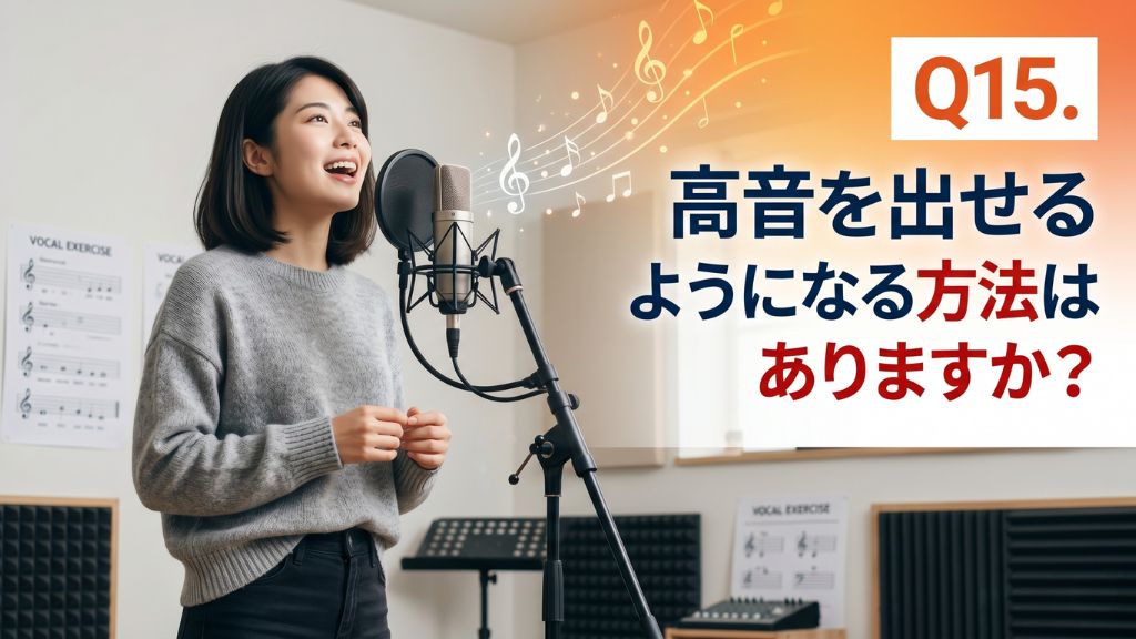 Q15. 高音を出せるようになる方法はありますか？